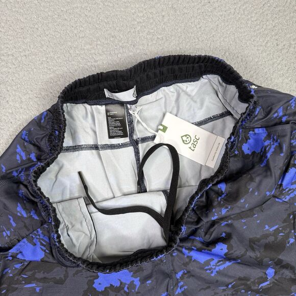 tasc Performance Shorts Mens Large Terrain Camo Weightless 7" Gym Workout NWT - Picture 7 of 11